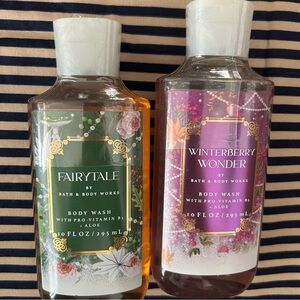 Bath & Body Works Fairytale and Winterberry Wonder Body Wash Set